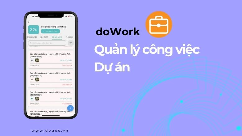 Dogoo Office ứng dụng quản lý dự án hiệu quả cho doanh nghiệp