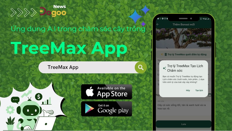 trợ lý chăm sóc cây trồng app