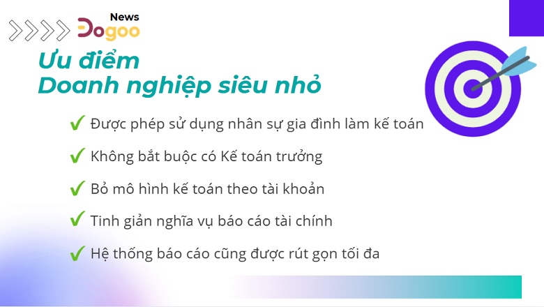Ưu diểm doanh nghiệp siêu nhỏ