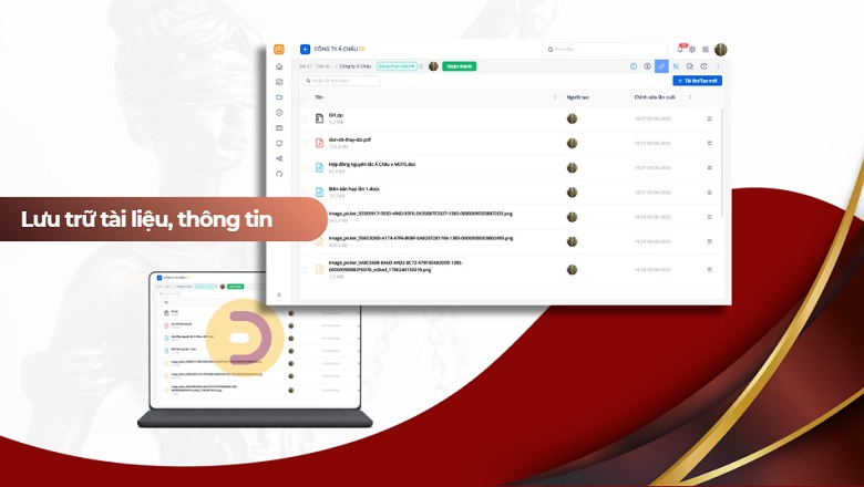 Lưu trữ giấy tờ hồ sơ pháp chế với Dogoo Office